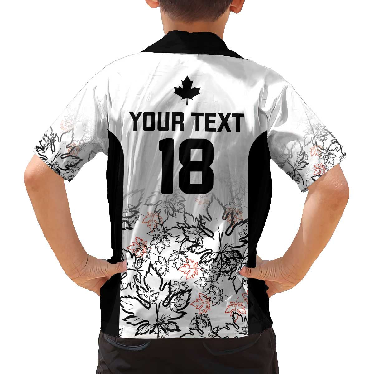 Canada Rugby Custom Family Matching Off The Shoulder Long Sleeve Dress and Hawaiian Shirt Maple Leafs Go Champion - Wonder Print Shop