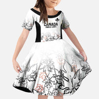 Canada Rugby Custom Family Matching Off Shoulder Maxi Dress and Hawaiian Shirt Maple Leafs Go Champion - Wonder Print Shop