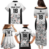 Canada Rugby Custom Family Matching Puletasi and Hawaiian Shirt Maple Leafs Go Champion - Wonder Print Shop