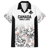 Canada Rugby Custom Family Matching Short Sleeve Bodycon Dress and Hawaiian Shirt Maple Leafs Go Champion - Wonder Print Shop