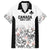 Canada Rugby Custom Family Matching Short Sleeve Bodycon Dress and Hawaiian Shirt Maple Leafs Go Champion - Wonder Print Shop