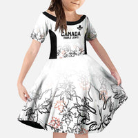 Canada Rugby Custom Family Matching Tank Maxi Dress and Hawaiian Shirt Maple Leafs Go Champion - Wonder Print Shop