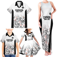 Canada Rugby Custom Family Matching Tank Maxi Dress and Hawaiian Shirt Maple Leafs Go Champion - Wonder Print Shop