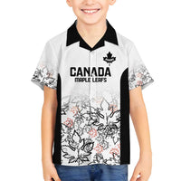 Canada Rugby Custom Family Matching Tank Maxi Dress and Hawaiian Shirt Maple Leafs Go Champion - Wonder Print Shop