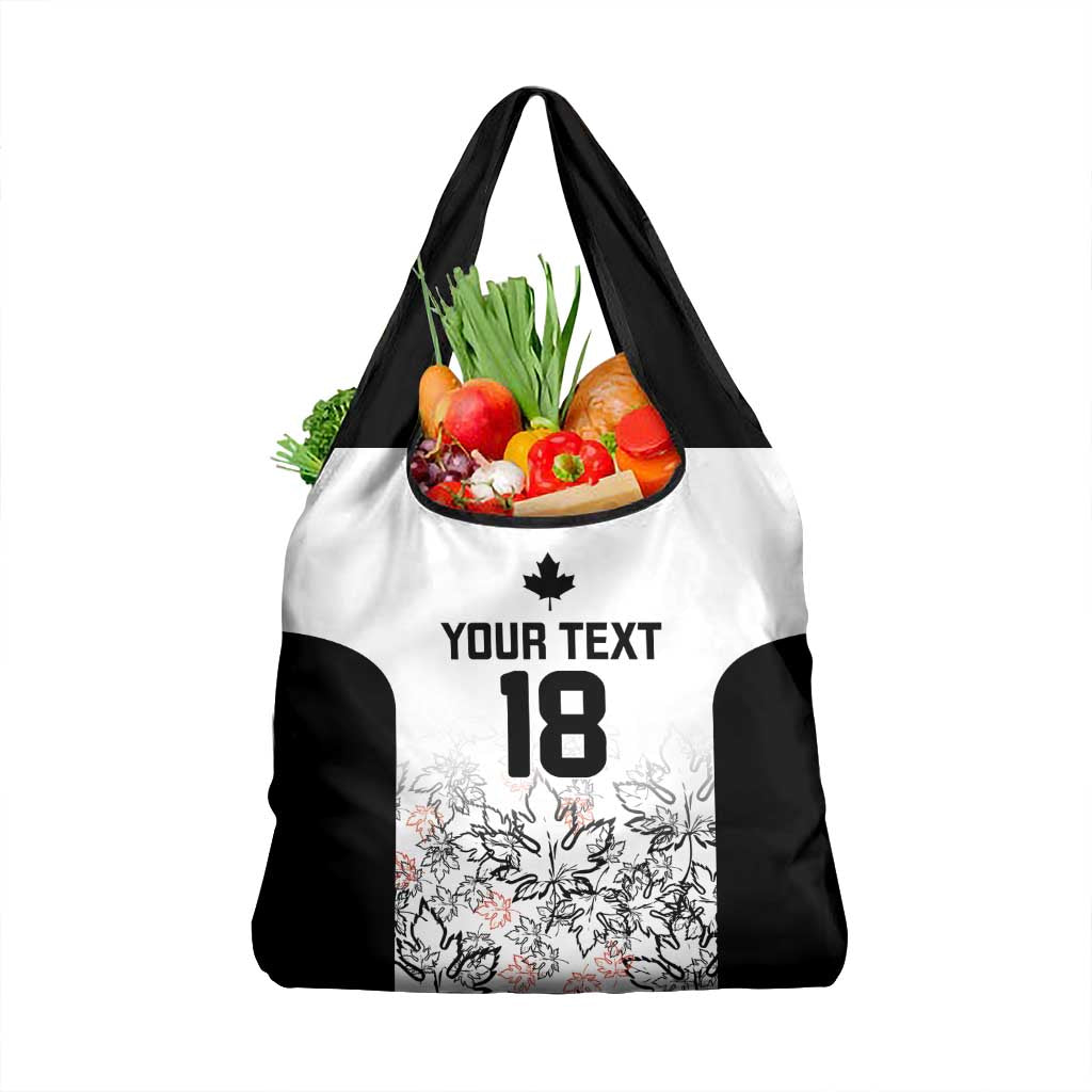 Canada Rugby Custom Grocery Bag Maple Leafs Go Champion - Wonder Print Shop