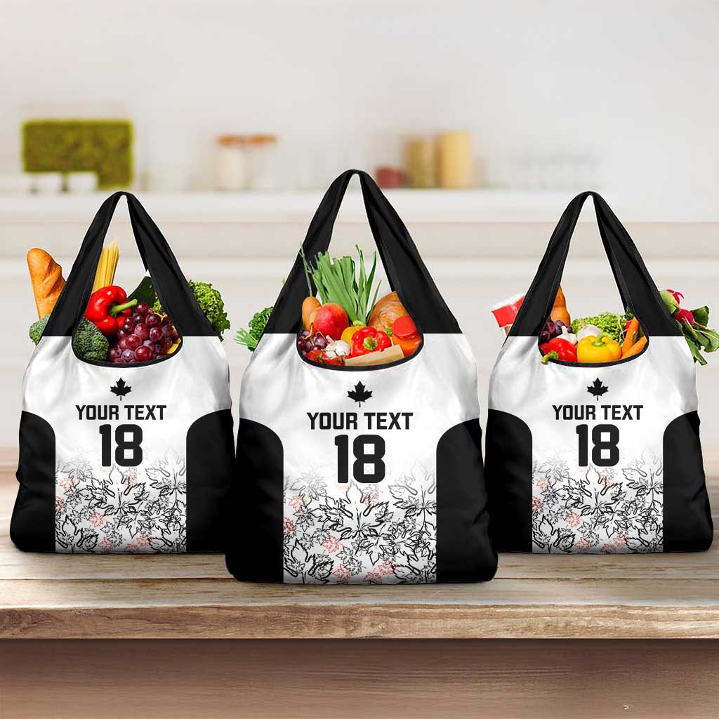 Canada Rugby Custom Grocery Bag Maple Leafs Go Champion - Wonder Print Shop