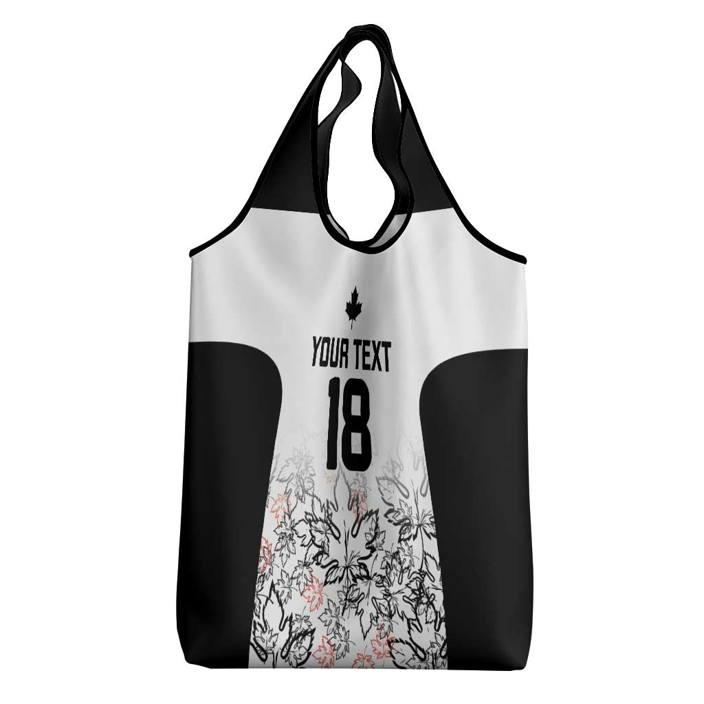 Canada Rugby Custom Grocery Bag Maple Leafs Go Champion - Wonder Print Shop