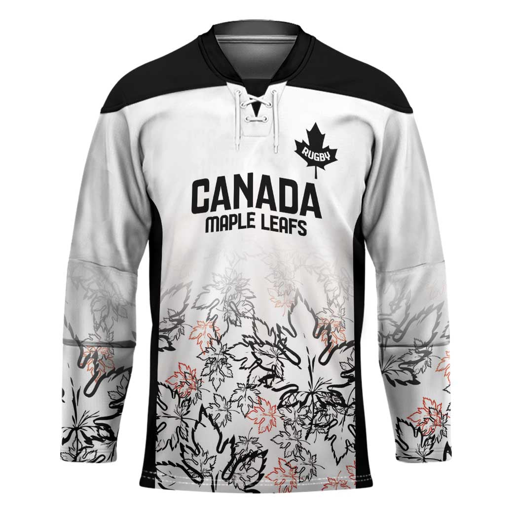 Canada Rugby Custom Hockey Jersey Maple Leafs Go Champion - Wonder Print Shop