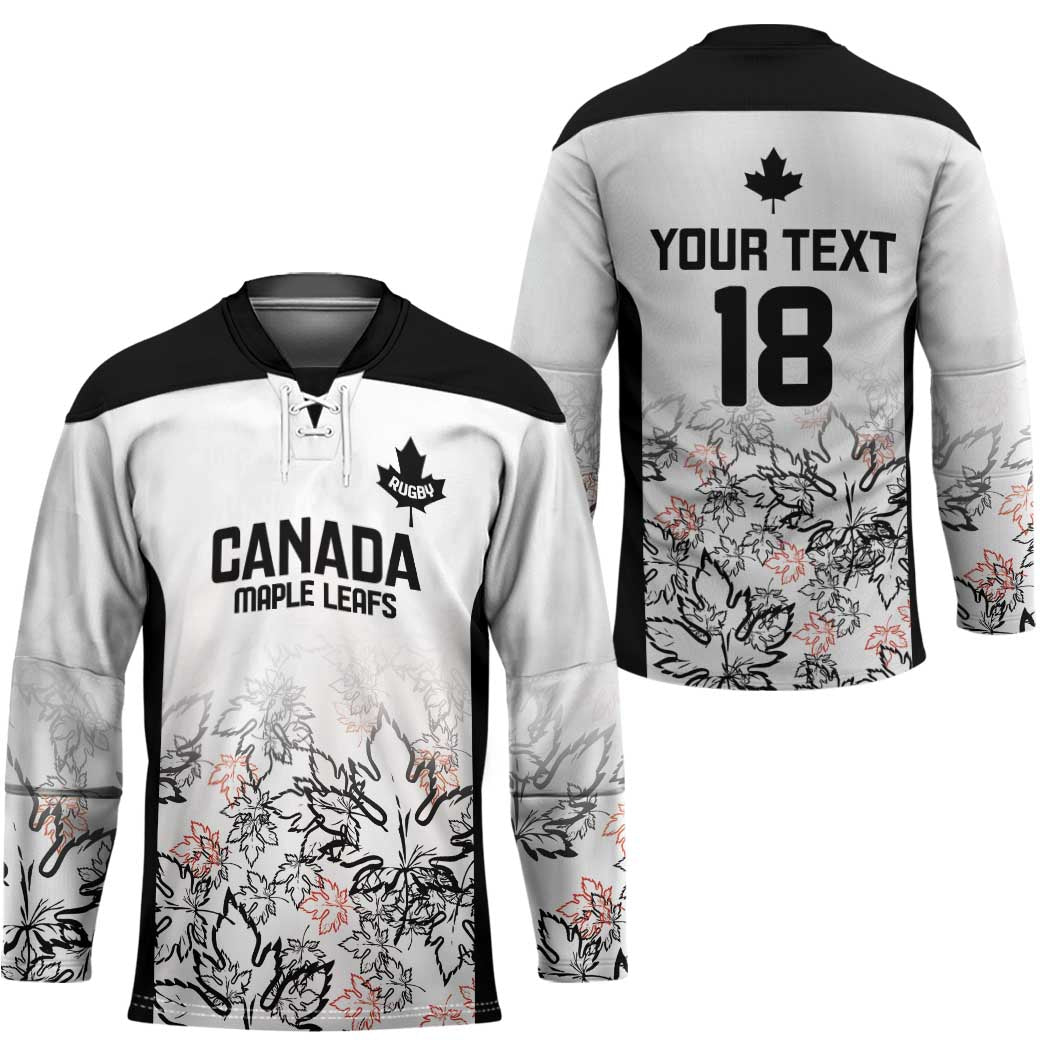 Canada Rugby Custom Hockey Jersey Maple Leafs Go Champion - Wonder Print Shop