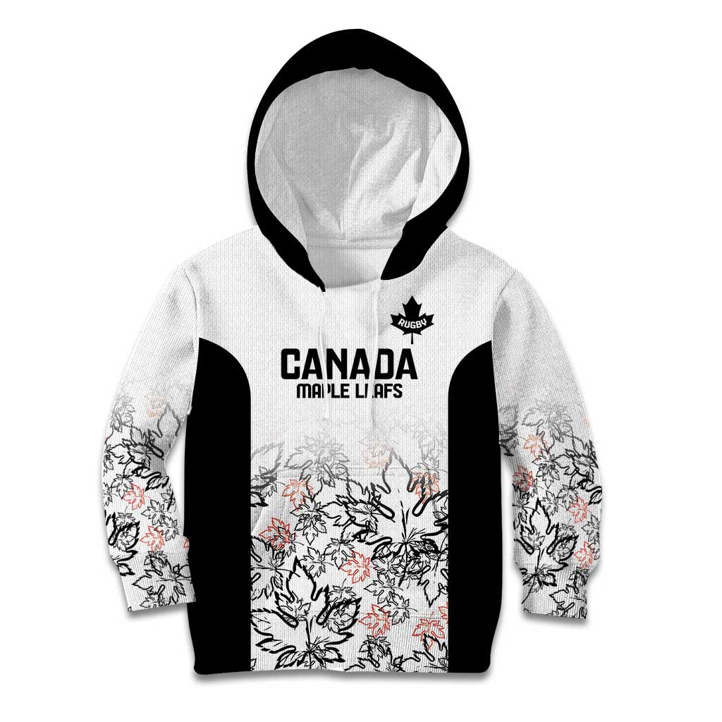 Canada Rugby Custom Kid Hoodie Maple Leafs Go Champion - Wonder Print Shop