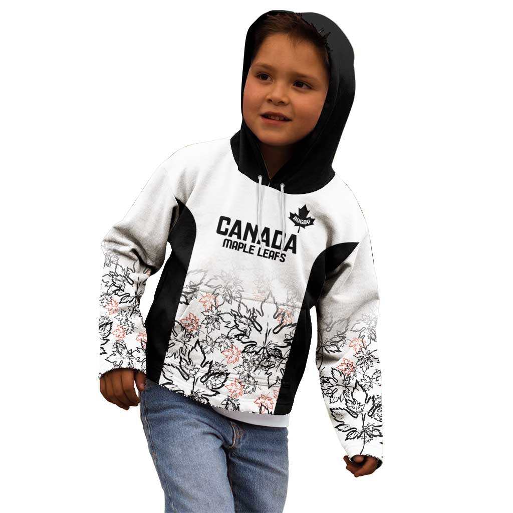 Canada Rugby Custom Kid Hoodie Maple Leafs Go Champion - Wonder Print Shop