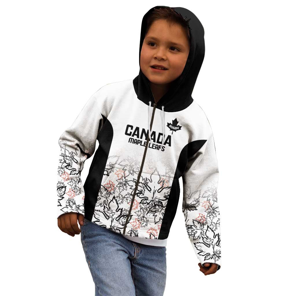 Canada Rugby Custom Kid Hoodie Maple Leafs Go Champion - Wonder Print Shop