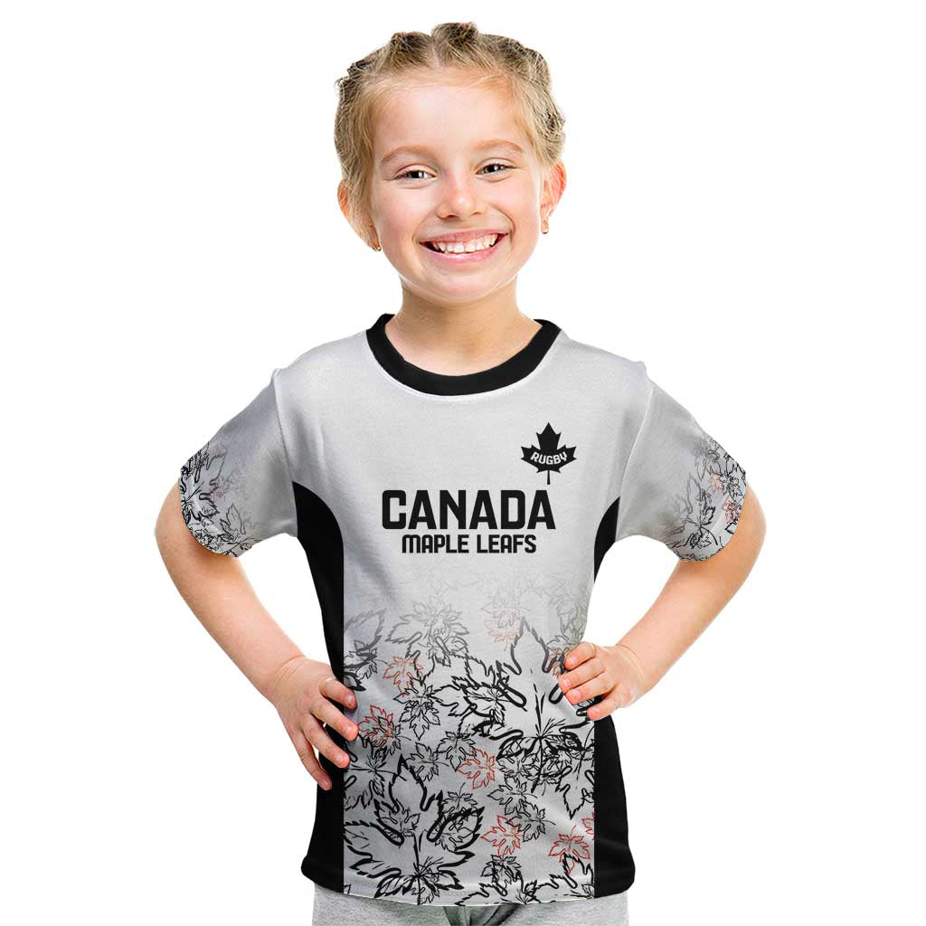 Canada Rugby Custom Kid T Shirt Maple Leafs Go Champion - Wonder Print Shop