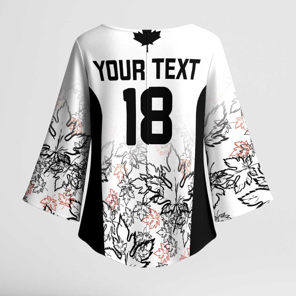 Canada Rugby Custom Kimono Sleeve Blouse Maple Leafs Go Champion - Wonder Print Shop