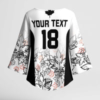 Canada Rugby Custom Kimono Sleeve Blouse Maple Leafs Go Champion - Wonder Print Shop