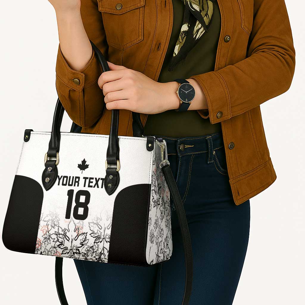 Canada Rugby Custom Leather Bag Maple Leafs Go Champion - Wonder Print Shop