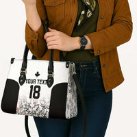 Canada Rugby Custom Leather Bag Maple Leafs Go Champion - Wonder Print Shop