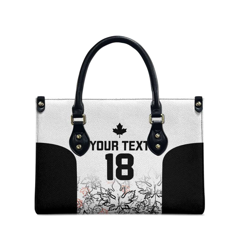 Canada Rugby Custom Leather Bag Maple Leafs Go Champion - Wonder Print Shop
