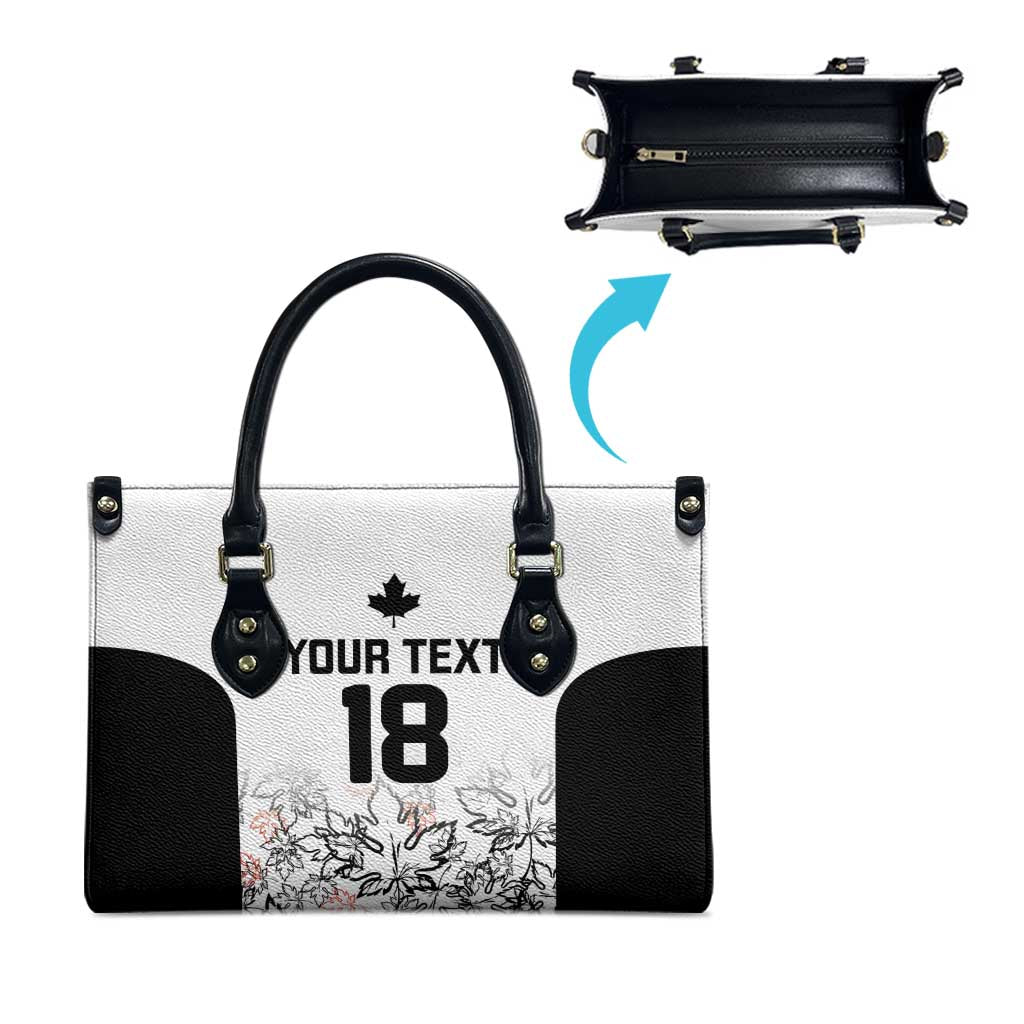 Canada Rugby Custom Leather Bag Maple Leafs Go Champion - Wonder Print Shop