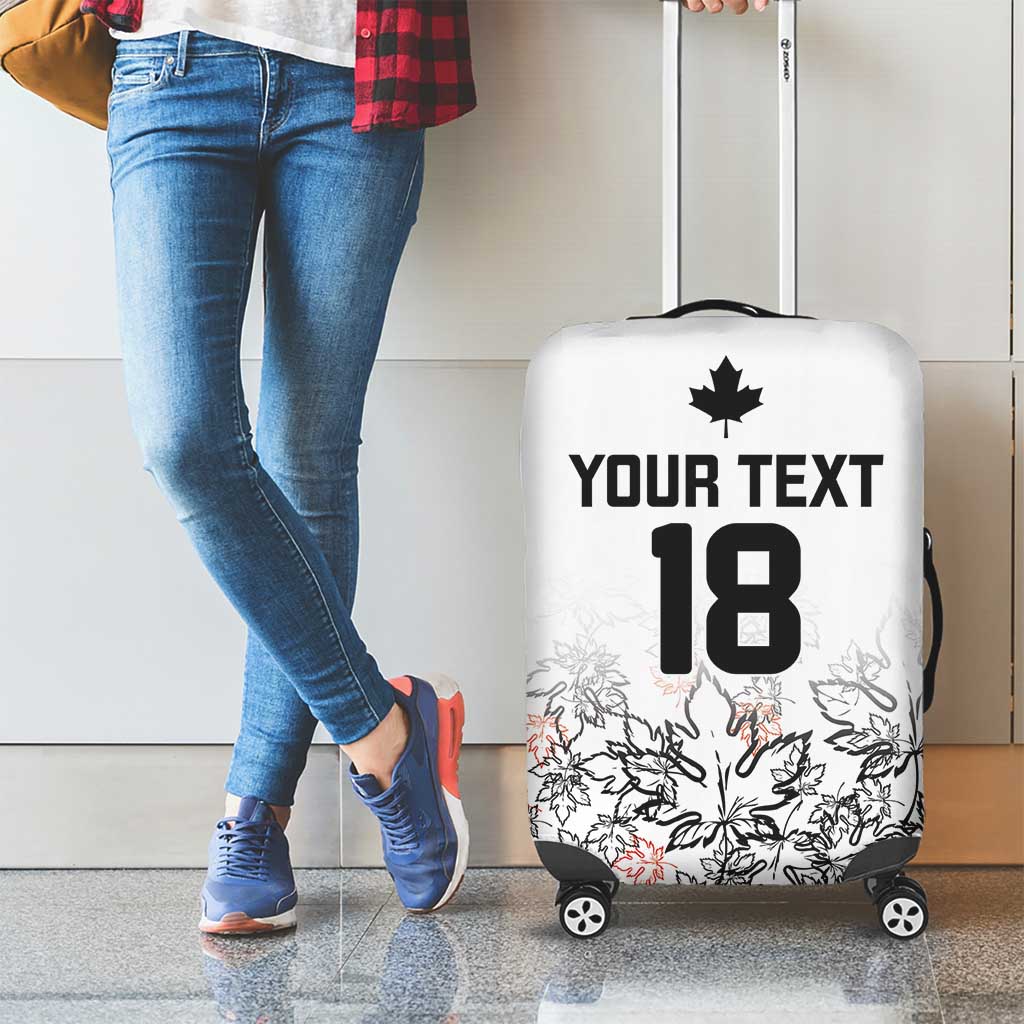 Canada Rugby Custom Luggage Cover Maple Leafs Go Champion - Wonder Print Shop