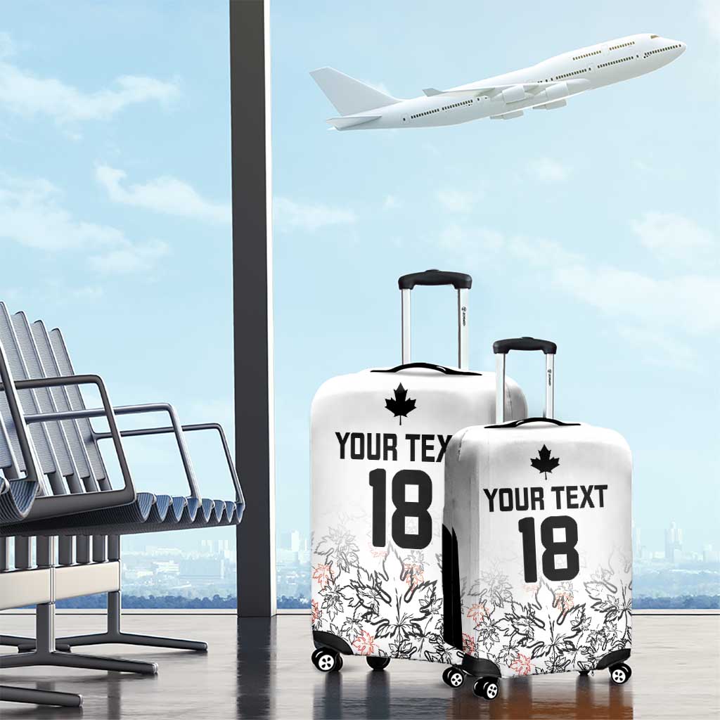 Canada Rugby Custom Luggage Cover Maple Leafs Go Champion - Wonder Print Shop