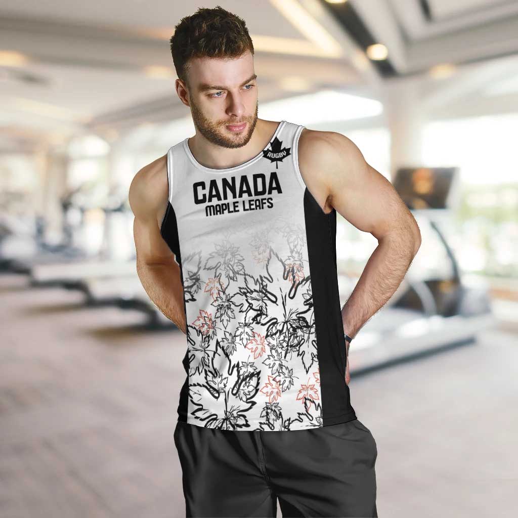 Canada Rugby Custom Men Tank Top Maple Leafs Go Champion - Wonder Print Shop