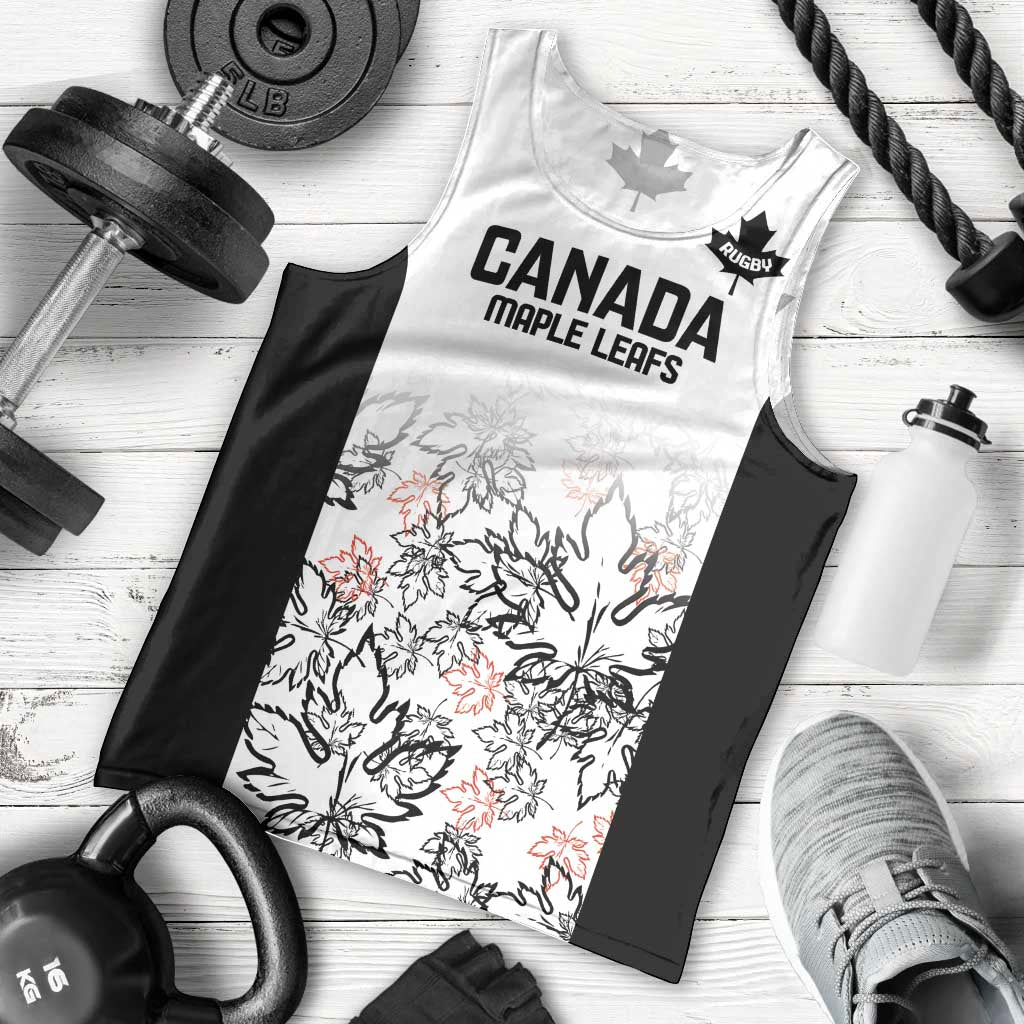 Canada Rugby Custom Men Tank Top Maple Leafs Go Champion - Wonder Print Shop