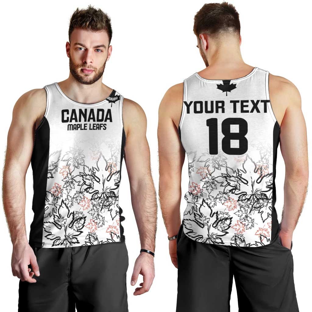 Canada Rugby Custom Men Tank Top Maple Leafs Go Champion - Wonder Print Shop