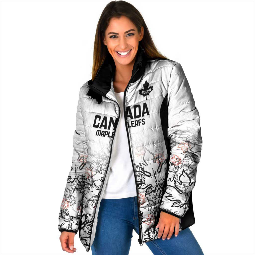 Canada Rugby Custom Padded Jacket Maple Leafs Go Champion - Wonder Print Shop