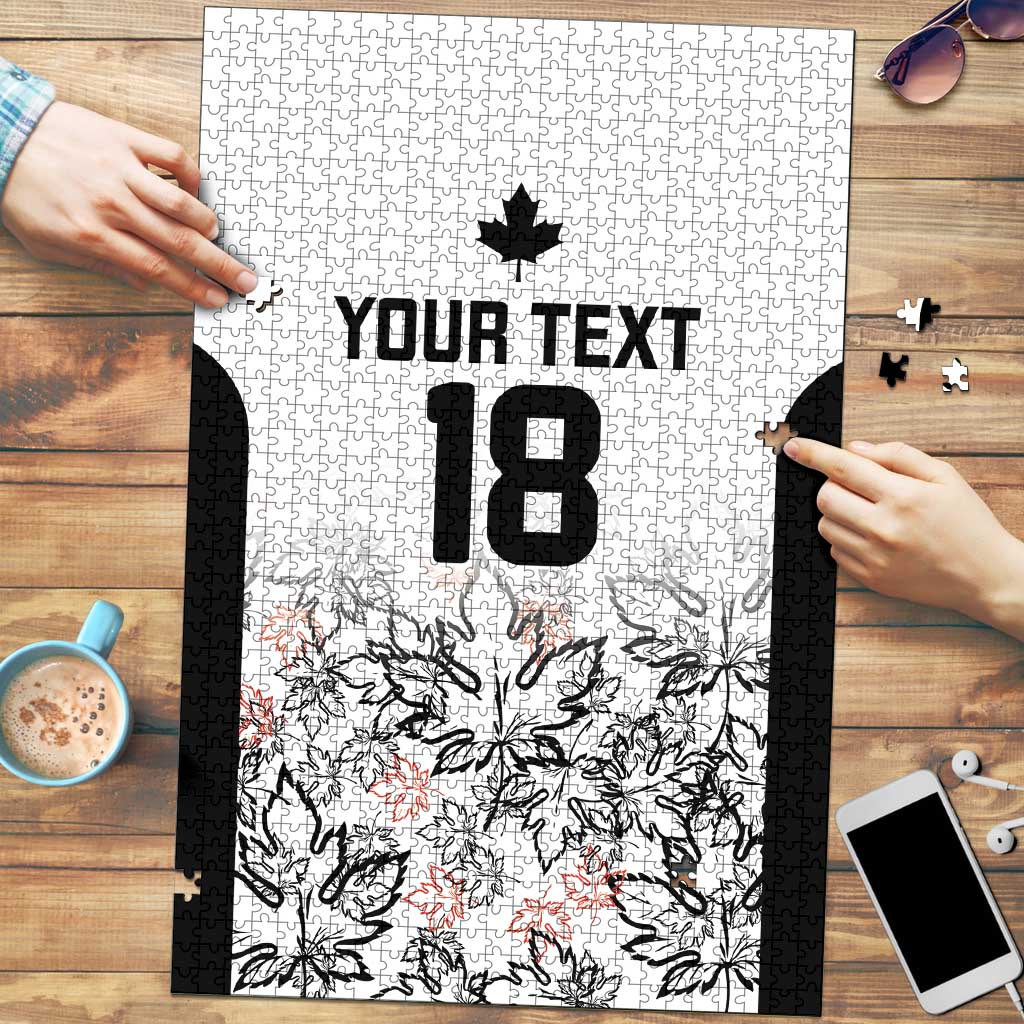 Canada Rugby Custom Puzzle Maple Leafs Go Champion - Wonder Print Shop