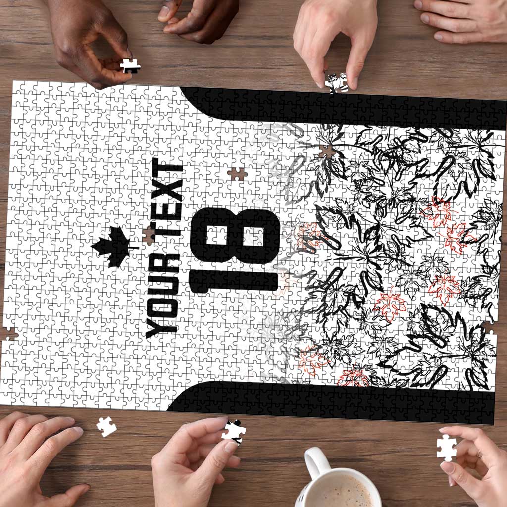 Canada Rugby Custom Puzzle Maple Leafs Go Champion - Wonder Print Shop