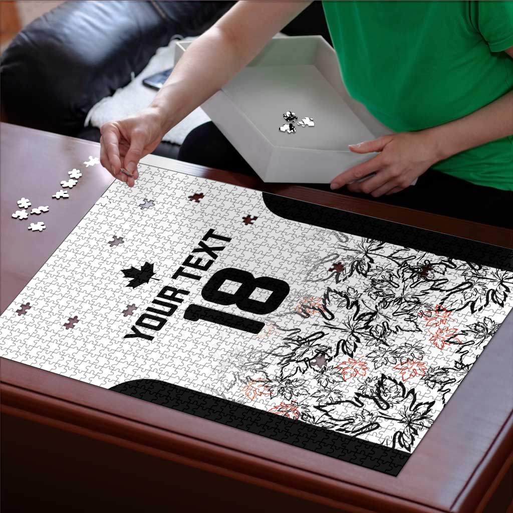 Canada Rugby Custom Puzzle Maple Leafs Go Champion - Wonder Print Shop