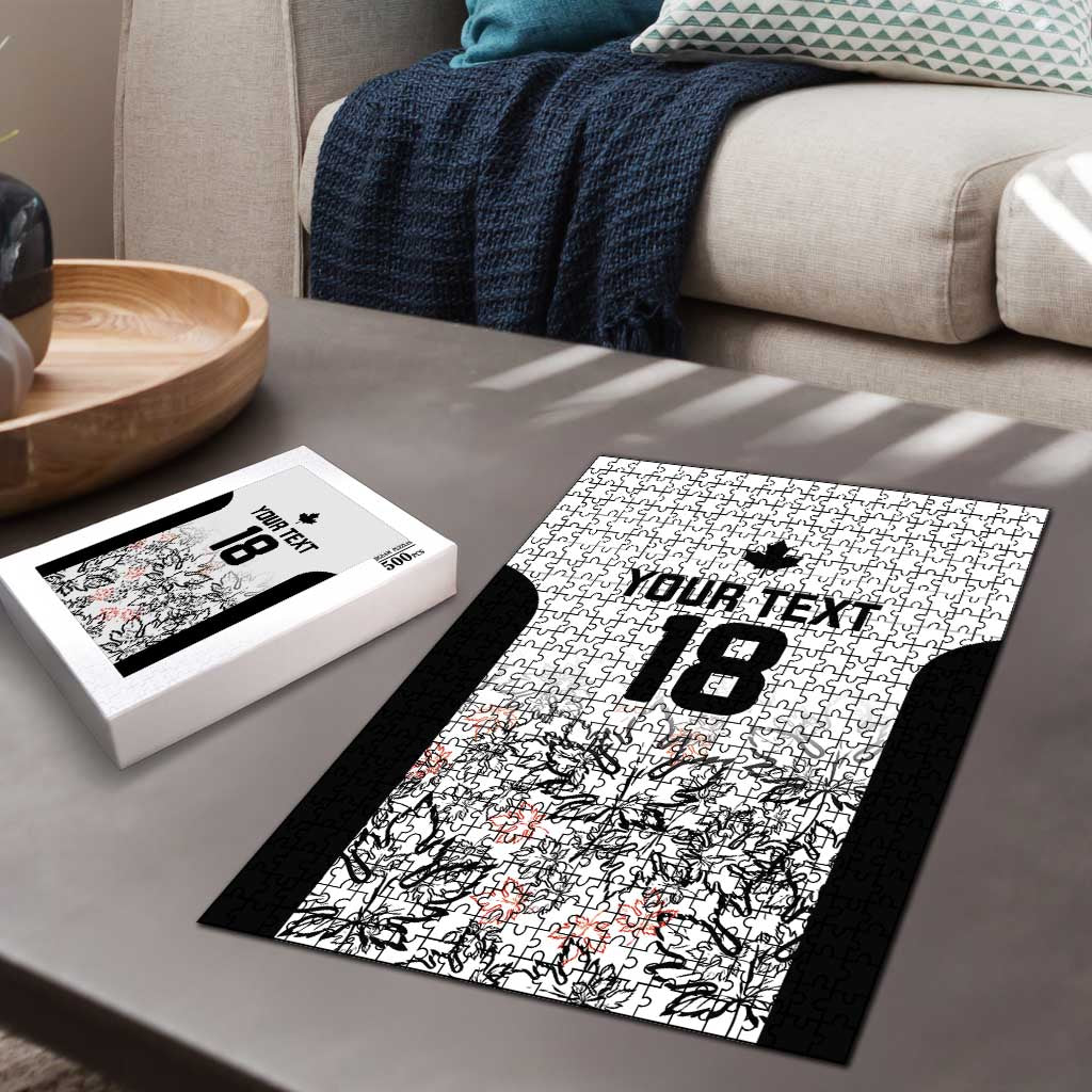 Canada Rugby Custom Puzzle Maple Leafs Go Champion - Wonder Print Shop