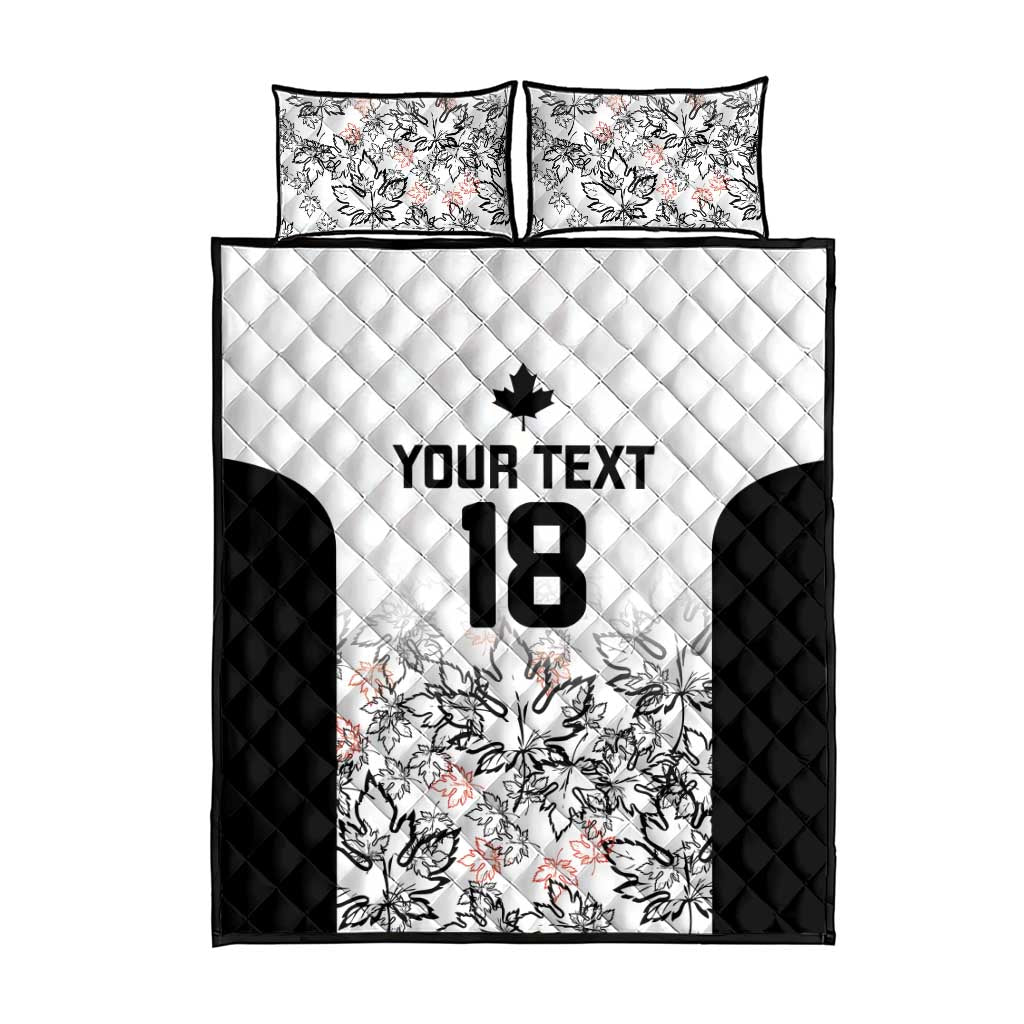 Canada Rugby Custom Quilt Bed Set Maple Leafs Go Champion - Wonder Print Shop
