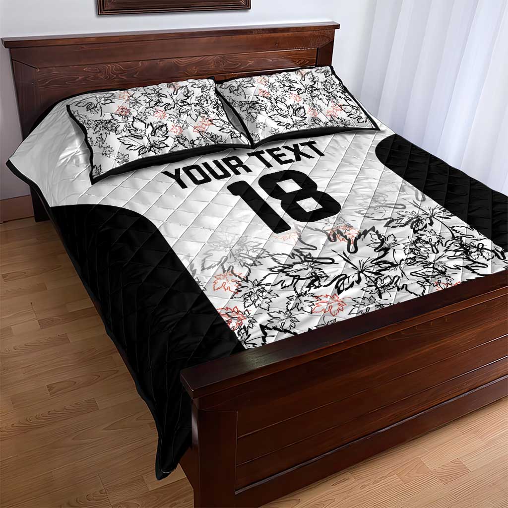 Canada Rugby Custom Quilt Bed Set Maple Leafs Go Champion - Wonder Print Shop