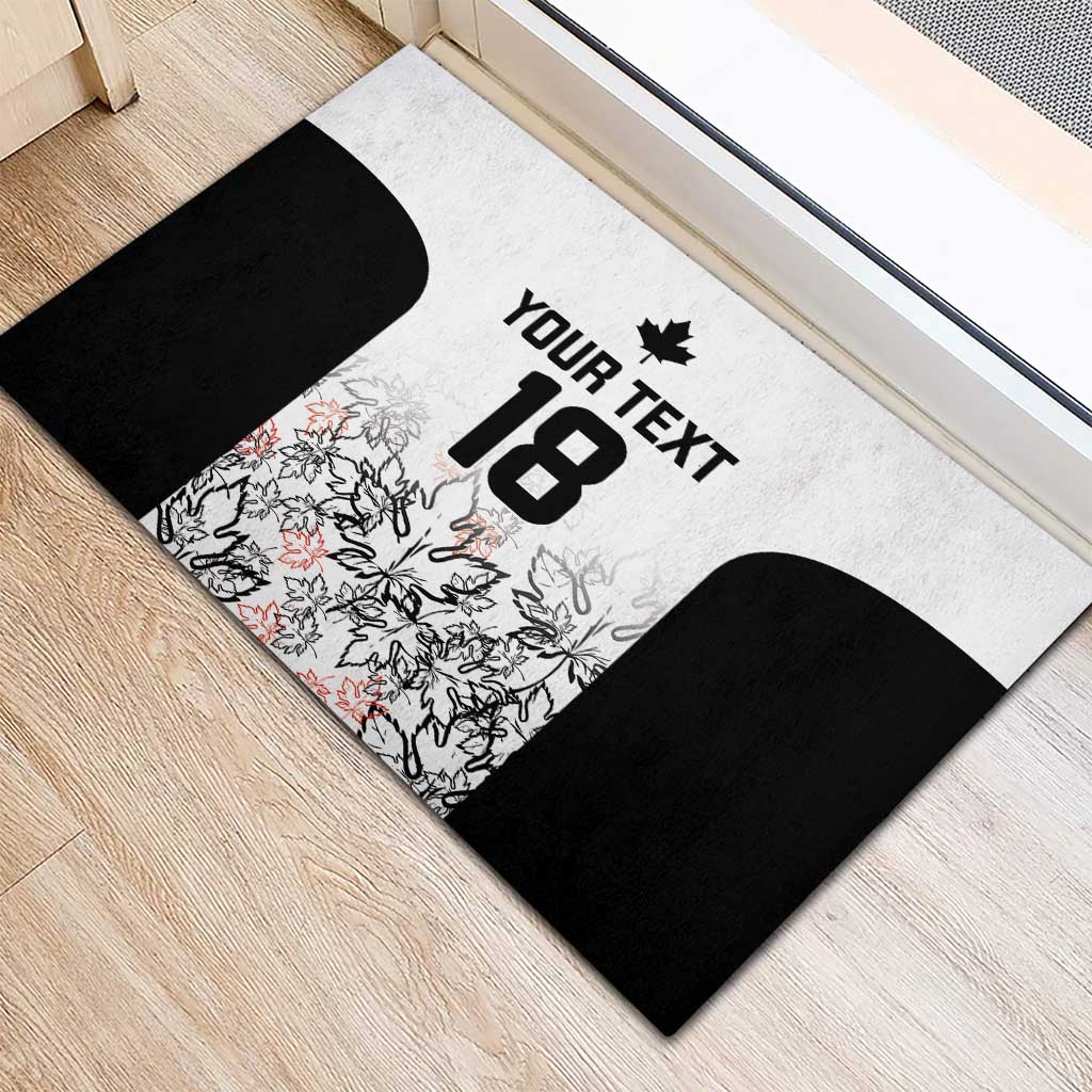 Canada Rugby Custom Rubber Doormat Maple Leafs Go Champion - Wonder Print Shop