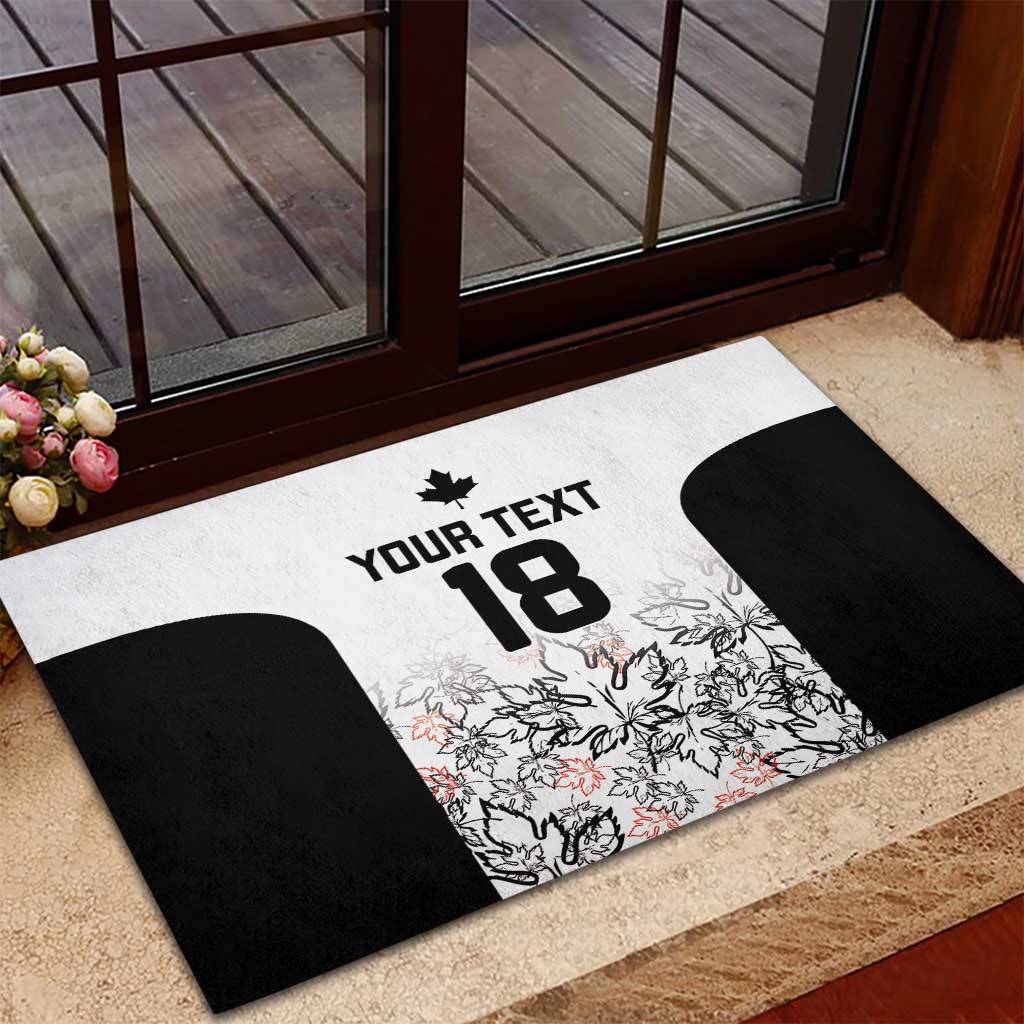Canada Rugby Custom Rubber Doormat Maple Leafs Go Champion - Wonder Print Shop