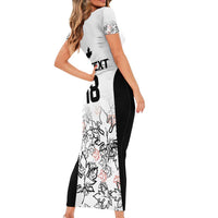 Canada Rugby Custom Short Sleeve Bodycon Dress Maple Leafs Go Champion - Wonder Print Shop