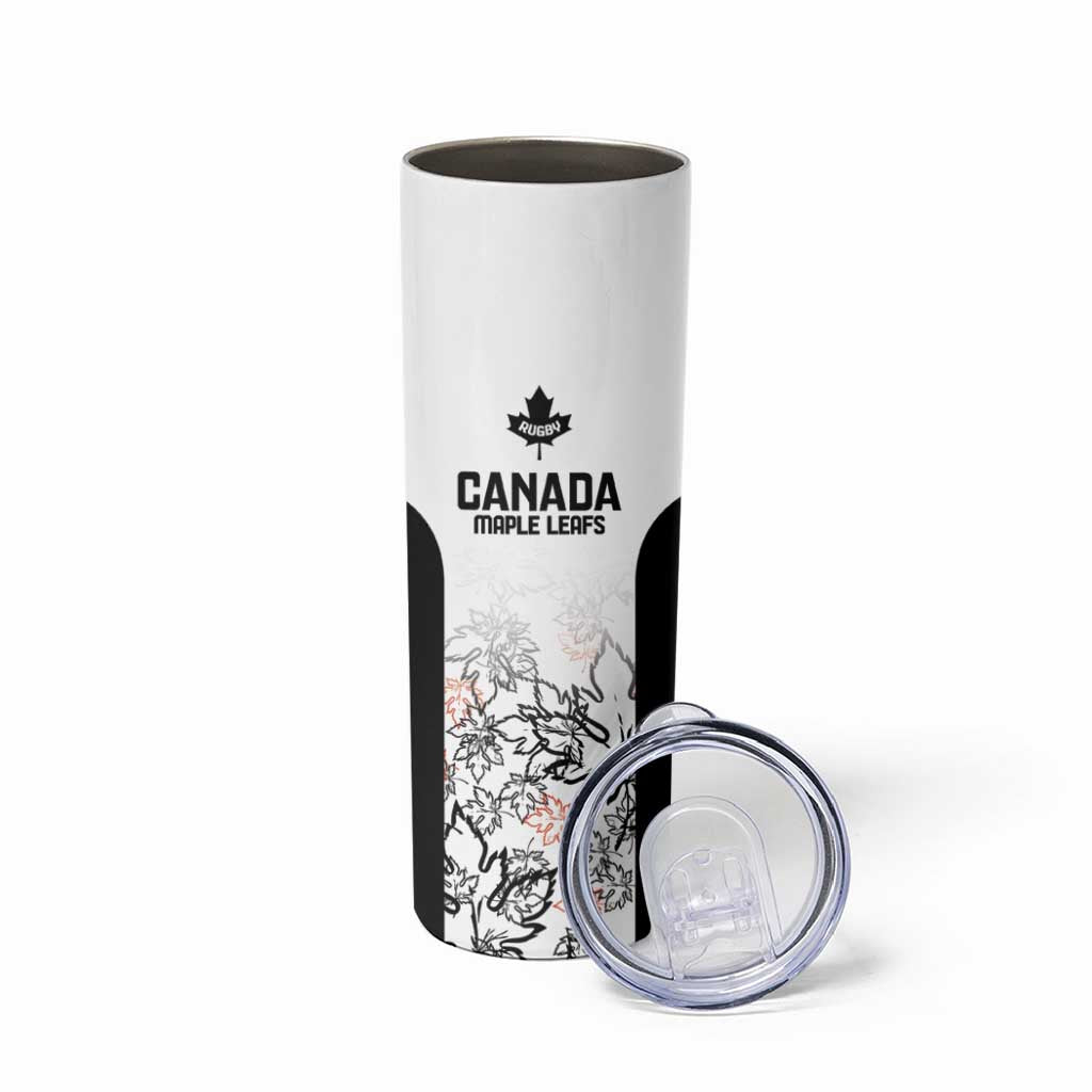 Canada Rugby Custom Skinny Tumbler Maple Leafs Go Champion - Wonder Print Shop
