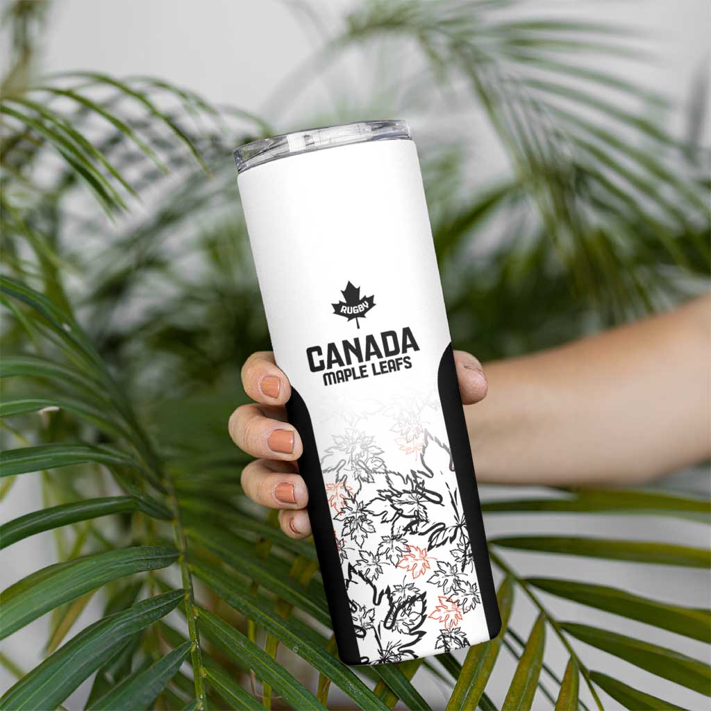 Canada Rugby Custom Skinny Tumbler Maple Leafs Go Champion - Wonder Print Shop