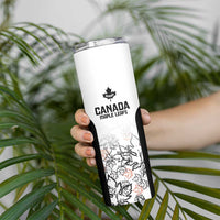 Canada Rugby Custom Skinny Tumbler Maple Leafs Go Champion - Wonder Print Shop