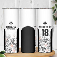 Canada Rugby Custom Skinny Tumbler Maple Leafs Go Champion - Wonder Print Shop