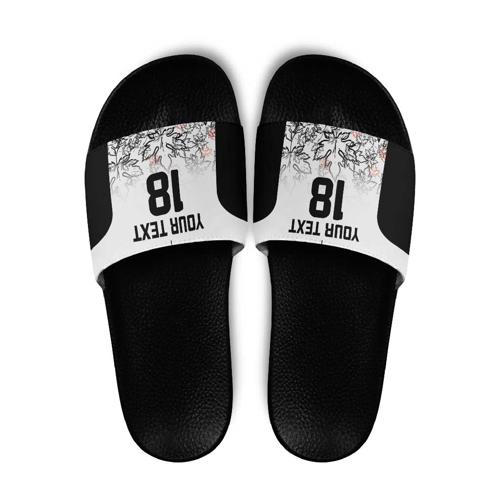 Canada Rugby Custom Slide Sandals Maple Leafs Go Champion - Wonder Print Shop