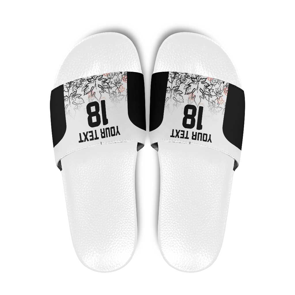 Canada Rugby Custom Slide Sandals Maple Leafs Go Champion - Wonder Print Shop