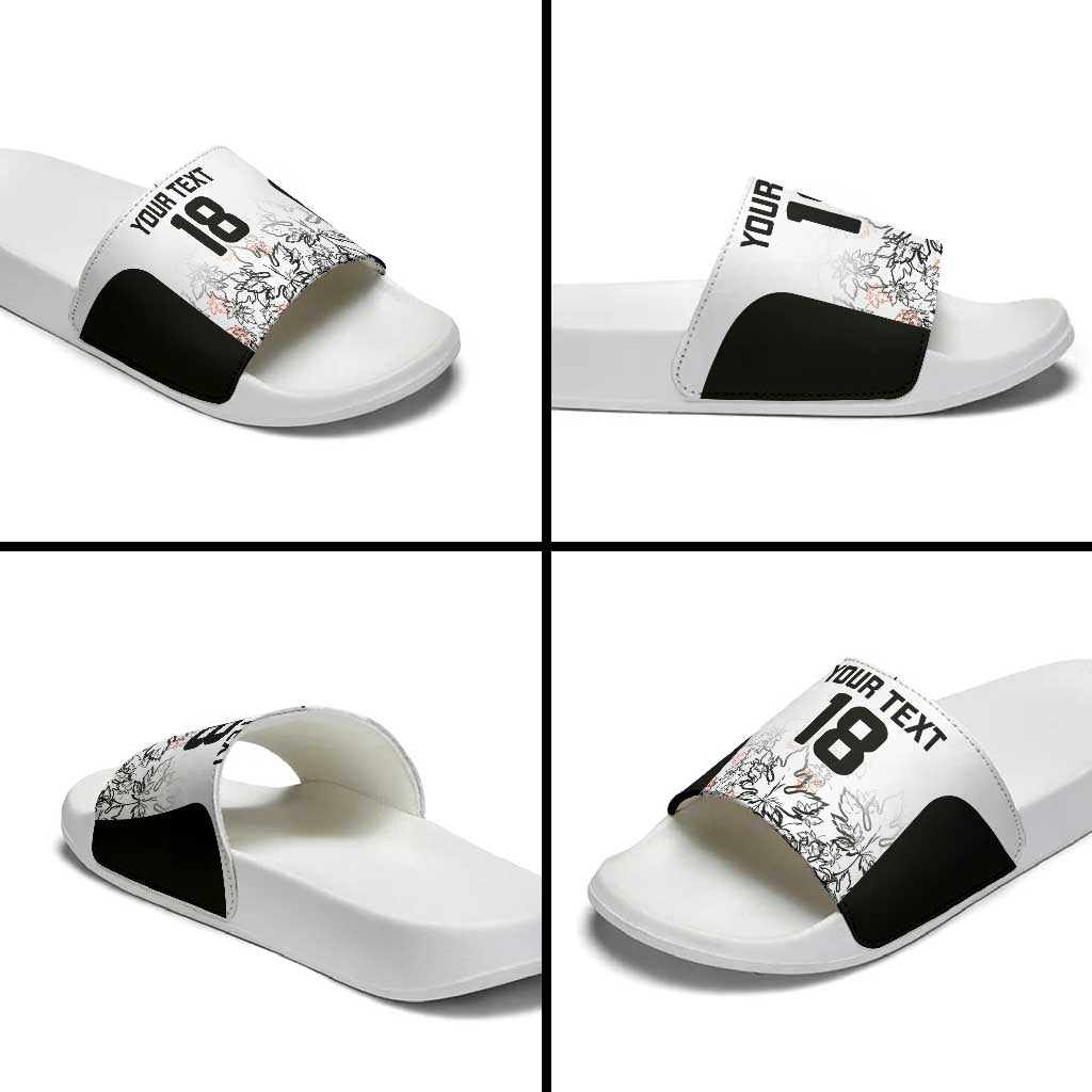 Canada Rugby Custom Slide Sandals Maple Leafs Go Champion - Wonder Print Shop