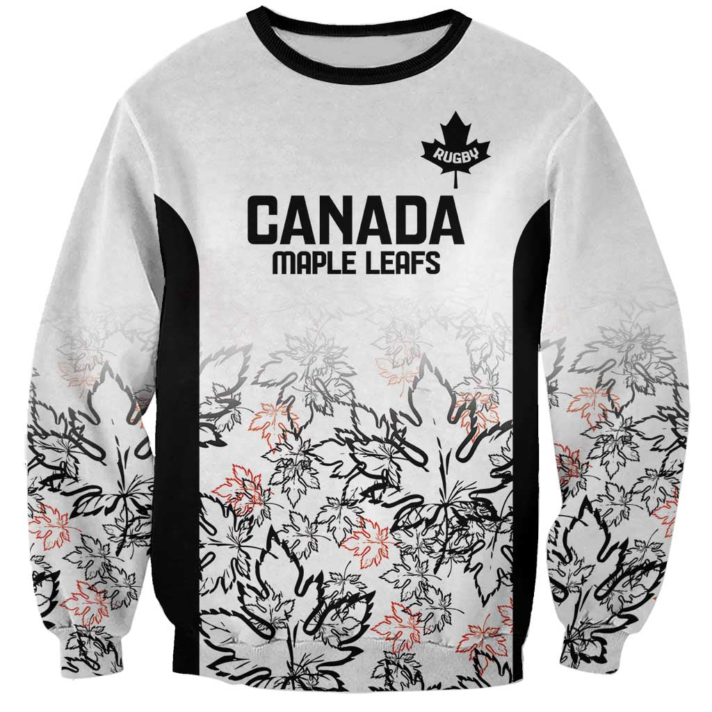 Canada Rugby Custom Sweatshirt Maple Leafs Go Champion - Wonder Print Shop
