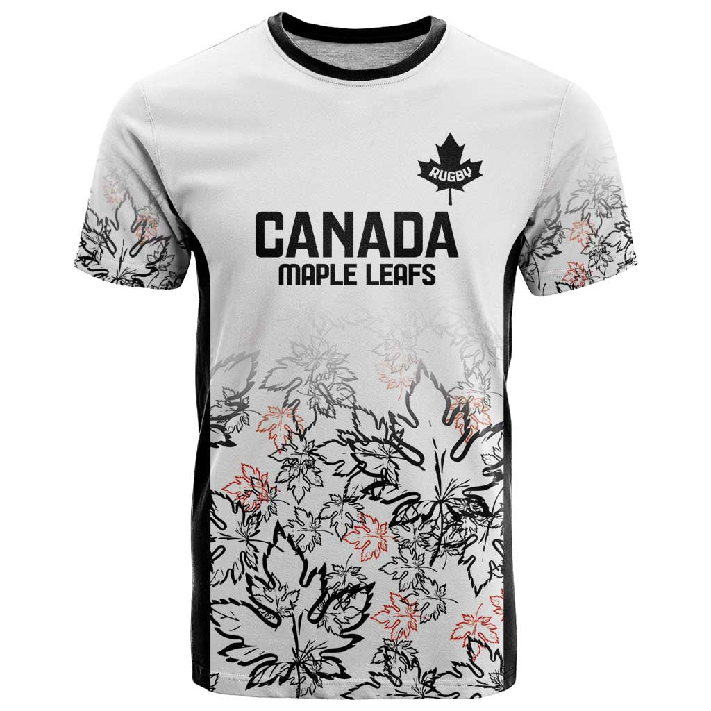 Canada Rugby Custom T Shirt Maple Leafs Go Champion - Wonder Print Shop