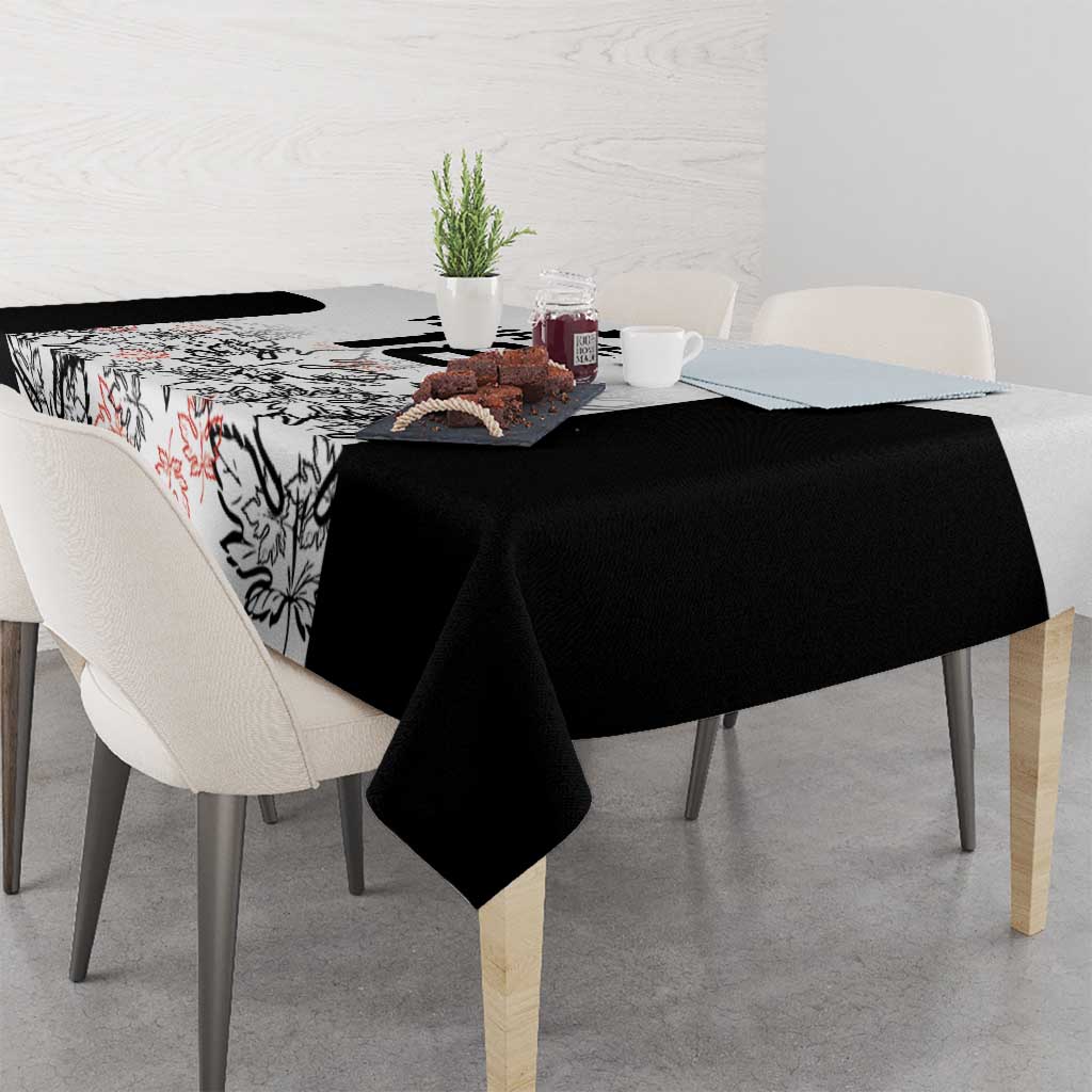 Canada Rugby Custom Tablecloth Maple Leafs Go Champion - Wonder Print Shop