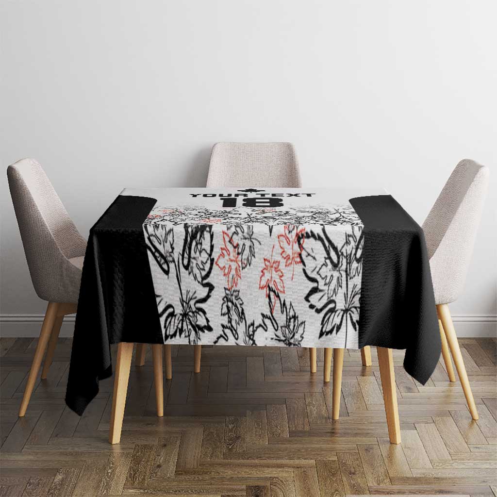 Canada Rugby Custom Tablecloth Maple Leafs Go Champion - Wonder Print Shop