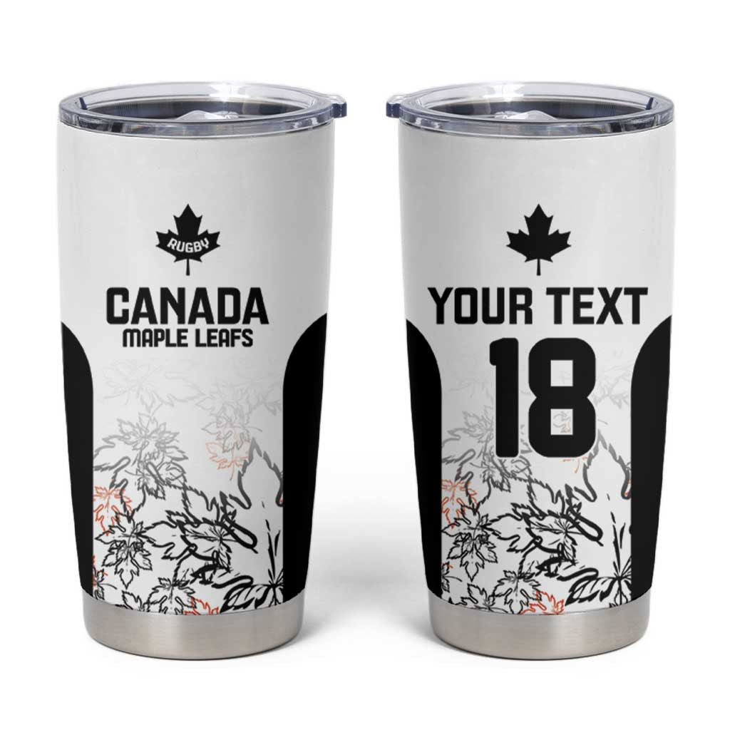 Canada Rugby Custom Tumbler Cup Maple Leafs Go Champion - Wonder Print Shop